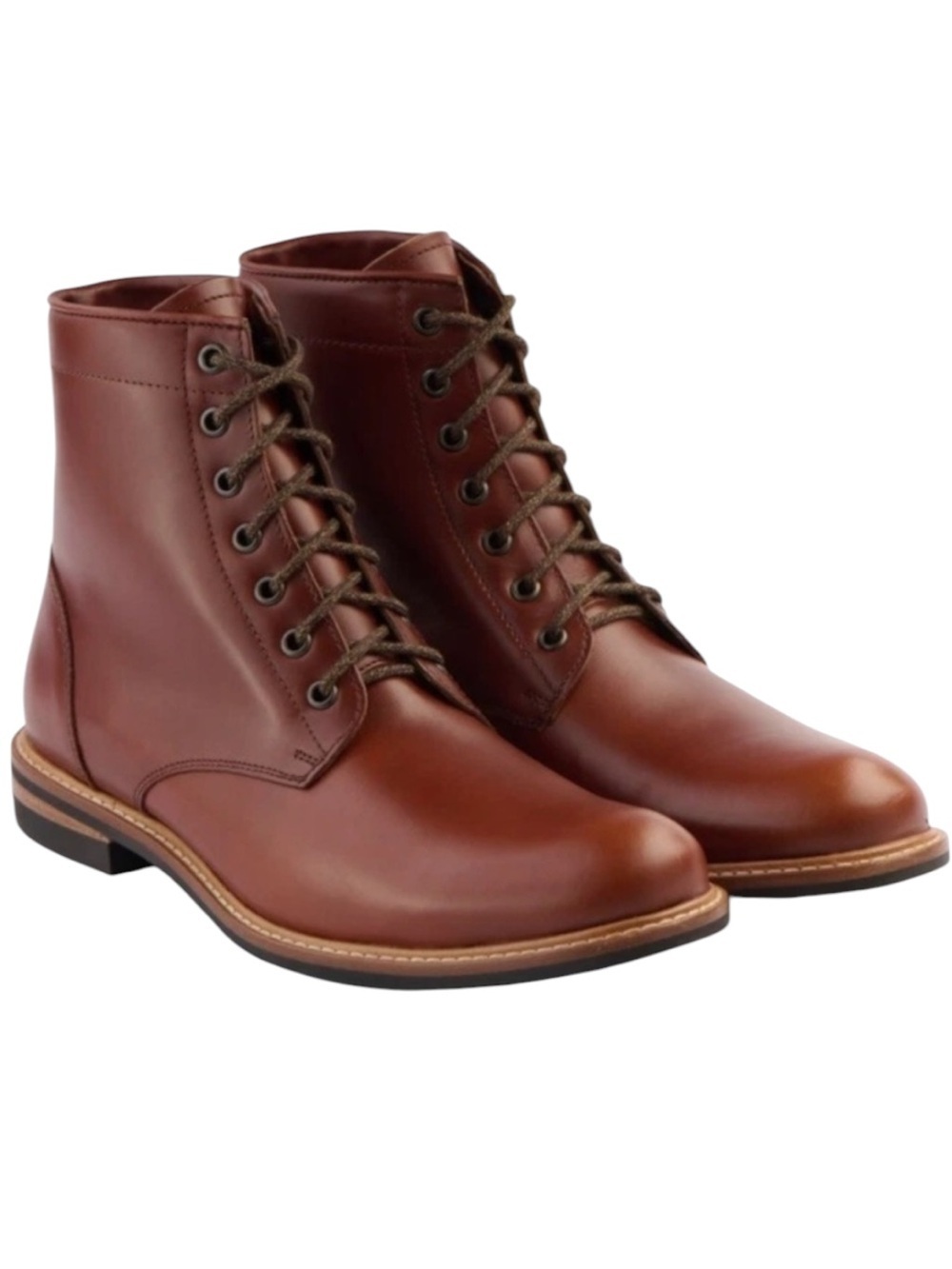 Nisolo All Weather Andres Men’s Brandy Leather Boots Size 9